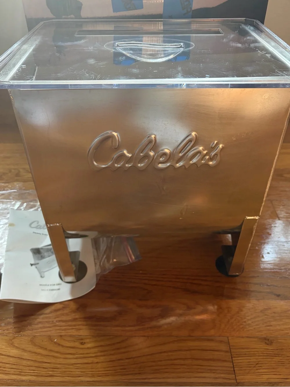 Cabela's Heavy Duty Stainless Steel Meat Mixer with Clear Lid Model #54-1001